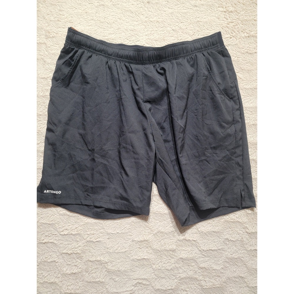 Artengo Decathlon Mens Black Athletic Training Tennis Shorts 3XL 300097